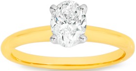 18ct+Gold+Diamond+Solitaire+Ring