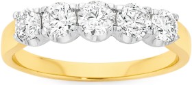 18ct-Gold-Diamond-Anniversary-Band on sale