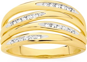 9ct-Gold-Diamond-Zigzag-Wide-Band on sale