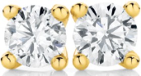 18ct-Gold-Diamond-Stud-Earrings on sale