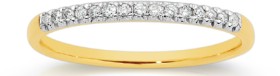 Exquisites+9ct+Gold+Diamond+Fine+Band