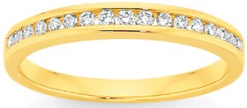 9ct+Gold+Diamond+Anniversary+Band