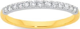 18ct+Gold+Diamond+Band