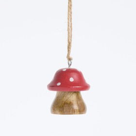 Wooden-Toadstool-Christmas-Hanging-Decoration-by-Habitat on sale