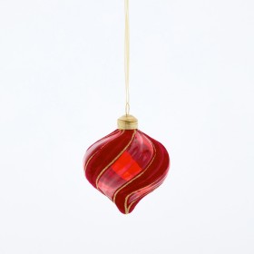 Carol+Curl+Red+Glass+Onion+Christmas+Bauble+by+Habitat