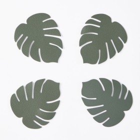 Monstera+Leaf+Green+Table+Setting+Range+by+Essentials