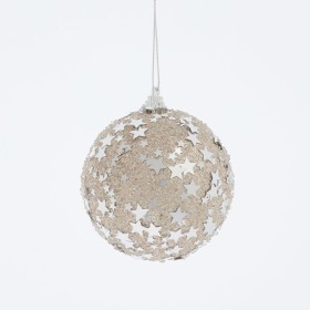 Flash-Champagne-Glitter-Christmas-Bauble-by-Habitat on sale