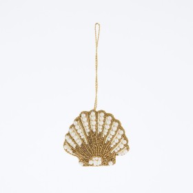 Beaded+Clam+Christmas+Hanging+Decoration+by+Habitat