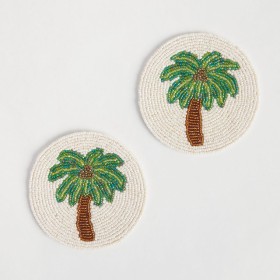 Palm+Beaded+Coaster+2+Pack+by+Habitat