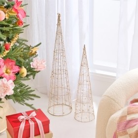 Glitzy-LED-Christmas-Tree-Standing-Decoration-by-Habitat on sale