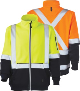 ELEVEN+Hi-Vis+%26%23039%3BX-Back%26%23039%3B+Taped+Full+Zip+Jacket