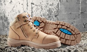 Steel-Blue-Parkes-Lace-Up-Ankle-Safety-Boots-with-Scuff-Cap on sale