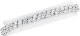 Sterling-Silver-185cm-Double-Row-Cubic-Zirconia-Tennis-Bracelet on sale