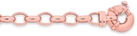 9ct-Rose-Gold-19cm-Solid-Belcher-Bolt-Ring-Bracelet on sale