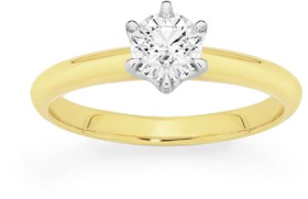 Alora+14ct+Gold+1%2F2+Carat+Lab+Grown+Diamond+Solitaire+Ring