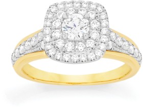 Alora+10ct+Gold+1+Carat+TW+Lab+Grown+Diamond+Ring