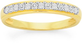 9ct+Gold+Diamond+Anniversary+Band