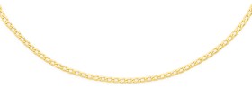 9ct+Gold+35cm+Solid+Curb+Chain