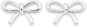 Sterling-Silver-Bow-Stud-Earrings on sale