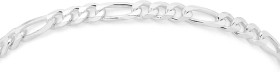 Sterling-Silver-20cm-31-Figaro-Bracelet on sale