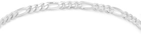 Sterling-Silver-19cm-31-Figaro-Bracelet on sale