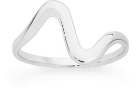 Sterling-Silver-Fine-Squiggle-Ring on sale