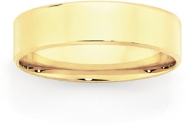 9ct-Gold-6mm-Flat-Bevelled-Wedding-Mens-Ring on sale