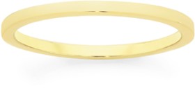 9ct-Gold-15mm-Hollow-Stacker-Ring on sale