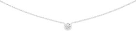 Sterling+Silver+45cm+Bezel+Set+Cubic+Zirconia+Necklet