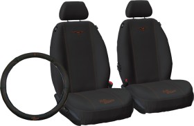 NEW+R.M.Williams+Tan+Script+Seat+Covers+or+Steering+Wheel+Cover