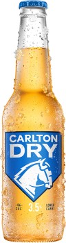 NEW+Carlton+Dry+Mid+3.5%25+Bottles+330mL