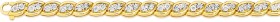 9ct-Gold-Diamond-Marquise-Link-Bracelet on sale