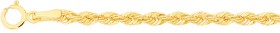 9ct-Gold-19cm-Hollow-Rope-Bracelet on sale