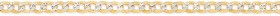 9ct-Gold-195cm-Two-Tone-Curb-Bracelet on sale