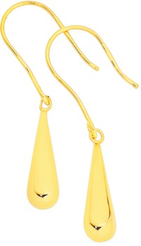 9ct-Gold-Bomber-Drop-Earrings on sale