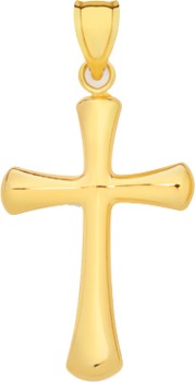 9ct+Gold+22cm+Cross+Pendant