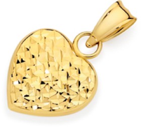 9ct-Gold-Heart-Pendant on sale