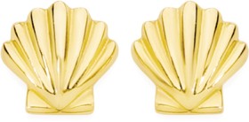 9ct-Gold-Clam-Studs on sale