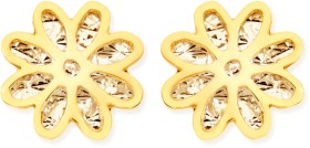 9ct+Gold+Flower+Stud+Earrings