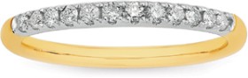 9ct-Gold-Diamond-Claw-Set-Band on sale