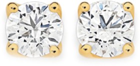 Alora+14ct+Gold+1+1%2F2+Carats+TW+Lab+Grown+Diamond+4+Claw+Stud+Earrings