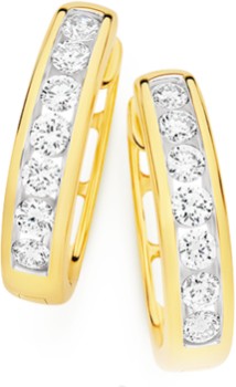 Alora-10ct-Gold-Lab-Grown-Diamond-Huggie-Earrings on sale