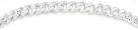 Sterling-Silver-Fancy-Dia-Cut-Curb-Bracelet on sale