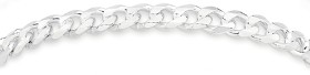 Sterling-Silver-20cm-Bevelled-Curb-Bracelet on sale