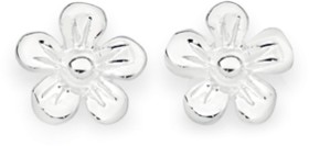 Sterling+Silver+Flower+Stud+Earrings