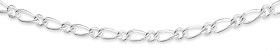 Sterling-Silver-45cm-11-Figaro-Chain on sale