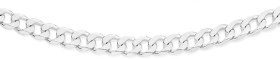 Sterling-Silver-45cm-Solid-Flat-Diamond-Cut-Curb-Chain on sale