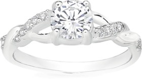 Sterling+Silver+Cubic+Zirconia+%26amp%3B+Kiss+Shoulders+Ring