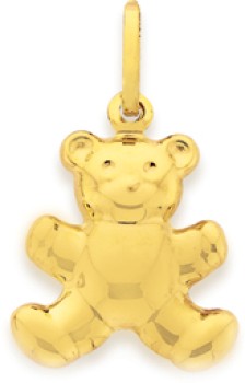 9ct+Gold+Teddy+Bear+Pendant