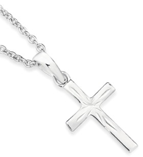 Sterling+Silver+15mm+Dia-Cut+Cross+Pendant